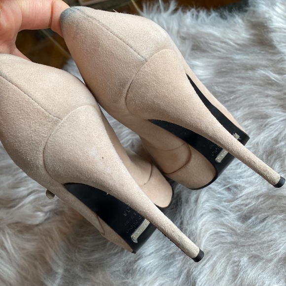 Dolce & Gabbana blush suede platform high heels size 36 - Picture 3 of 14